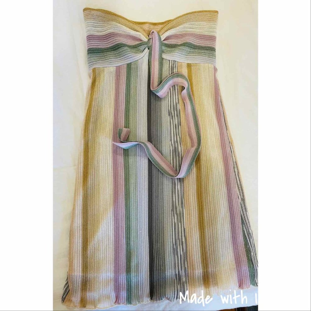 M  Missoni Halterneck Multicolor Mini Dress Size S